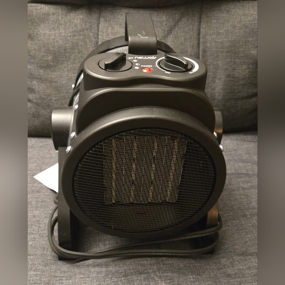 NewAir - 160 Sq. Ft. Portable Ceramic Electric Heater with Adjustable Tilt Head - Picture 3 of 4